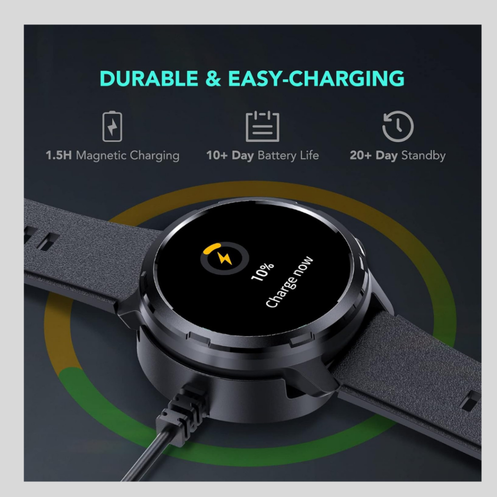 SKG V9C Smartwatch: Durable & Easy Charging