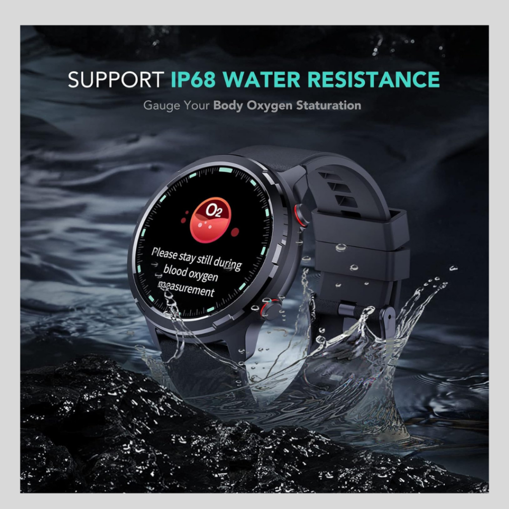 SKG V9C Smartwatch: Support IP68 Water Resistance